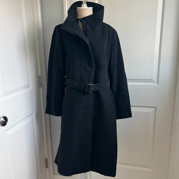 Burberry Jackets & Blazers - Burberry Black Wool Cashmere Coat